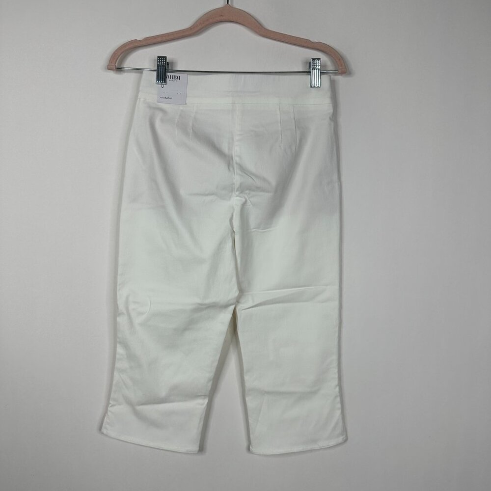 NWT White House Black Market Pull on Straight Capri White 4 - Picture 3 of 7